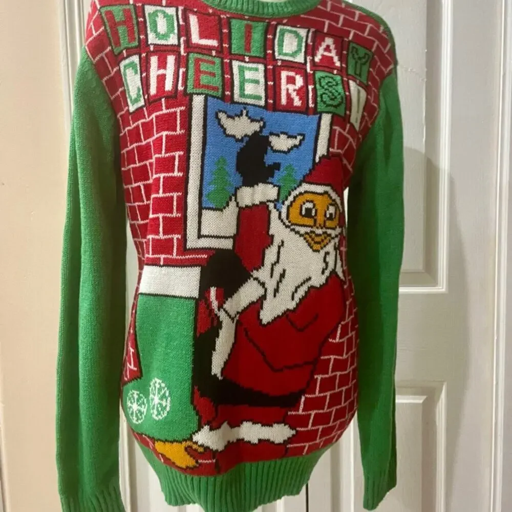 FOREVER 21 CHRISTMAS UGLY SWEATER MEN HOLIDAYS CHEERS ! Sz S kawaii Holidays‎